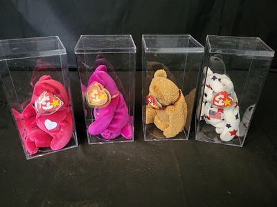 I00045 A Group of Ty Beanie Baby Teddy Bears including Millennium. BID PER WHAT YOU SEE IN THE 