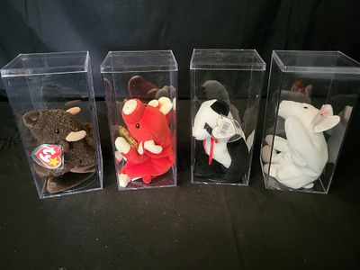 I00048 A Collection of Ty Beanie Babies Including Tabasco the Bull and Butch the Bull Terrier. BI 