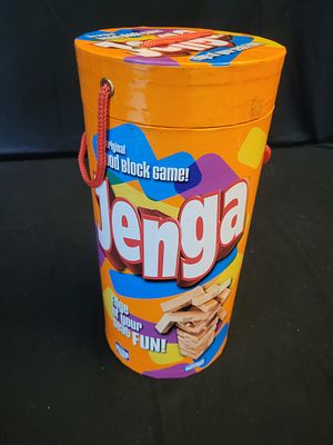 I00213 Hasbro Gaming Jenga Tube Pack Hardwood Block Game. BID PER WHAT YOU SEE IN THE PHOTO, NOT 