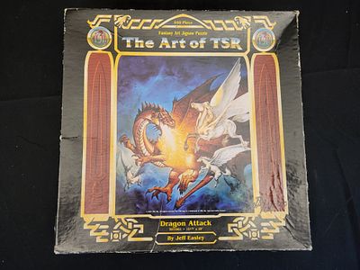 I00387 SunsOut The Art of TSR Dragon Attack 550 Piece Jigsaw Puzzle. BID PER WHAT YOU SEE IN THE 
