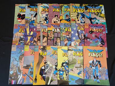 A Collection of American Flagg! Comic Books by First Comics. BID PER WHAT YOU SEE IN THE PHOTO 