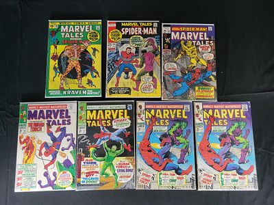 A Group of Marvel Tales Starring Spider-Man Comic Books. BID PER WHAT YOU SEE IN THE PHOTO, NOT 