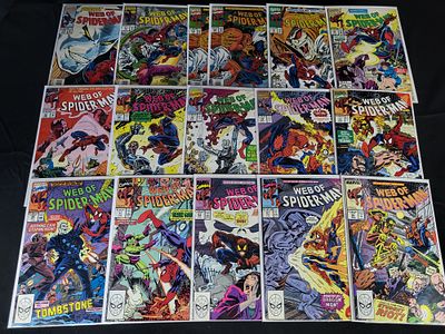 A Collection of Marvel Comics Web of Spider-Man Comic Books. BID PER WHAT YOU SEE IN THE PHOTO 