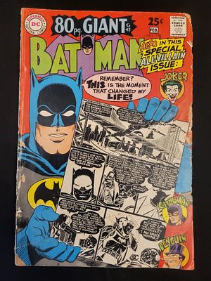Batman #198 80 Page Giant G-43 DC Comics February 1968. BID PER WHAT YOU SEE IN THE PHOTO, NOT 