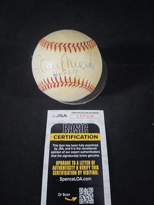 I01384 | JSA Authenticated Autographed Baseball Featuring Stan Musial. BID PER WHAT YOU SEE IN 