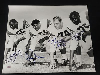 I01958 | Los Angeles Rams Fearsome Foursome Multi-Signed 16x20 Photograph with JSA LOA and 