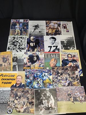 I01565 | A Collection of Autographed Notre Dame Football Memorabilia Including Heisman Trophy 