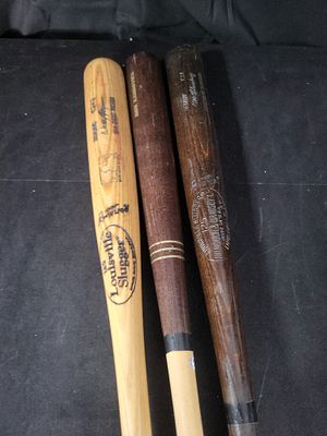 I01984 | A Trio of Professional Model Baseball Bats Including Two Game-Used Examples with PSA 