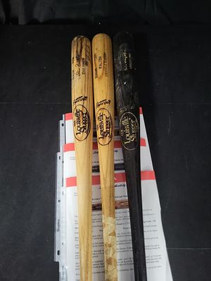 I01987 | A Trio of Professional Model Game Used Louisville Slugger Baseball Bats Brian McRae 