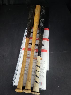 I01983 | A Trio of Professional Model Baseball Bats Including Ken Griffey Sr Jerry Mumphrey and 