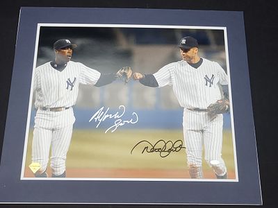 I01281 | Alfonso Soriano and Derek Jeter Dual-Signed New York Yankees Steiner Sports 