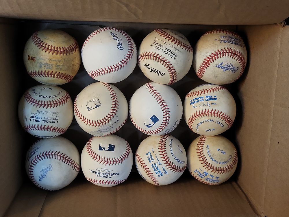 Lot 244: I00996 | Rawlings Official MLB American and National League Baseballs Collection of 12 Various Eras