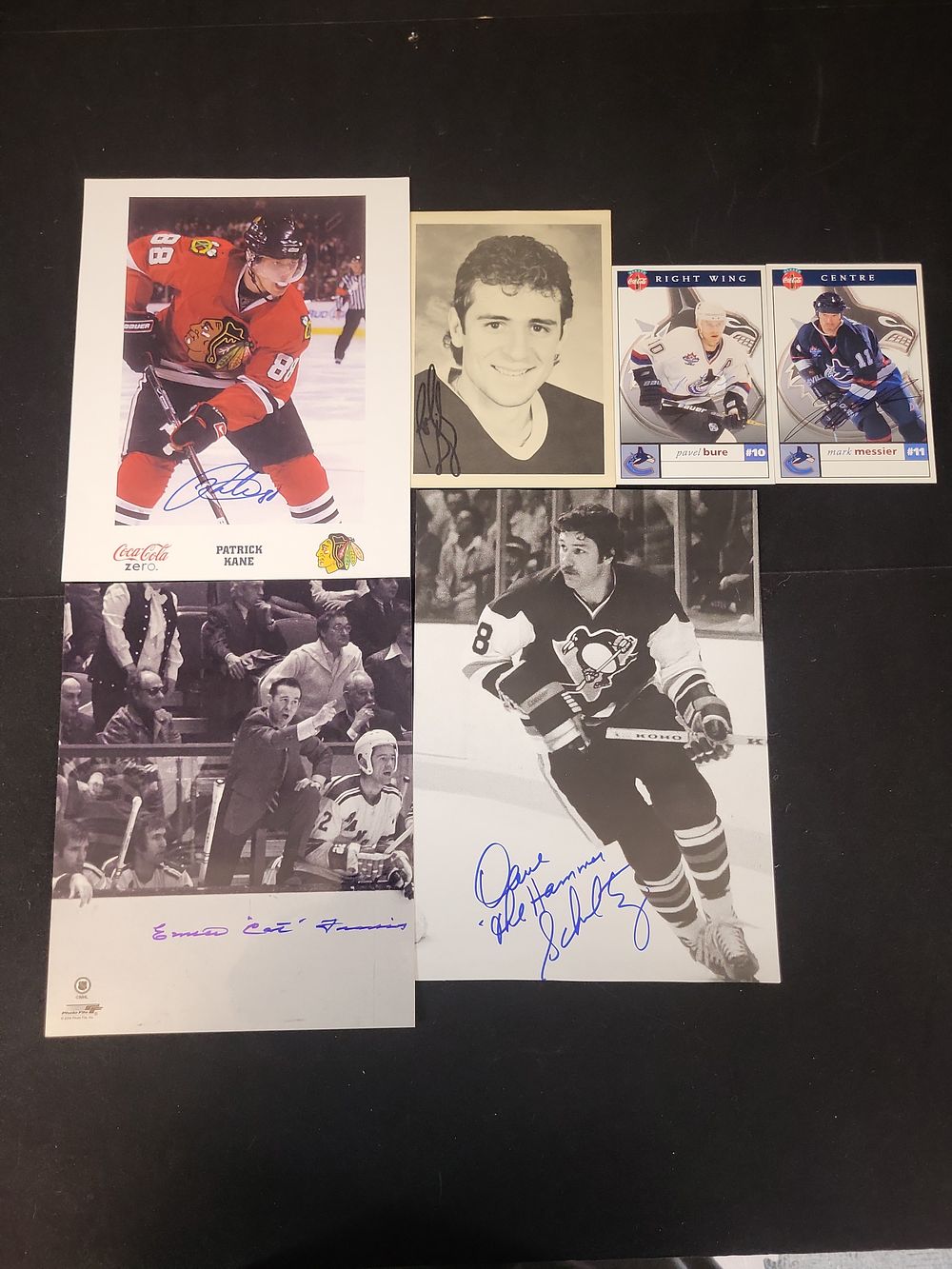 Lot 262: I01449 | A Collection of Autographed NHL Hockey Photographs and Promotional Cards