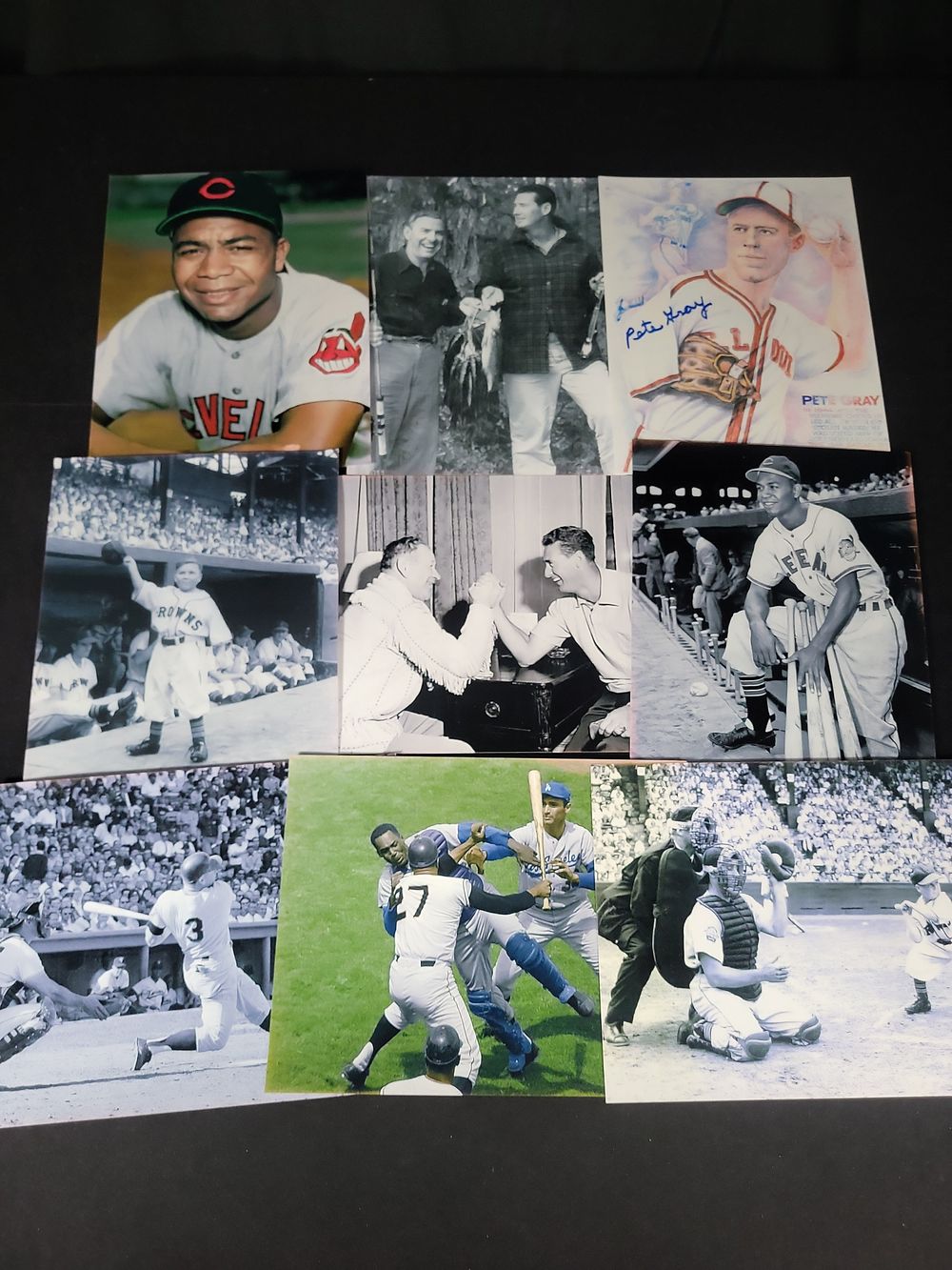 Lot 276: I01720 | A Collection of Historic Baseball Photographs and Signed Pete Gray Print