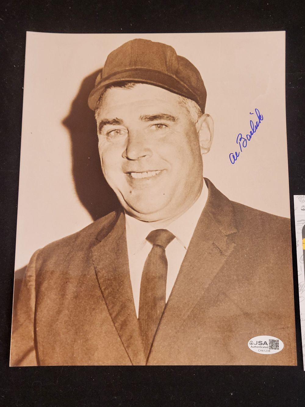 Lot 281: I00739 | Al Barlick Autographed Vintage Portrait Photograph