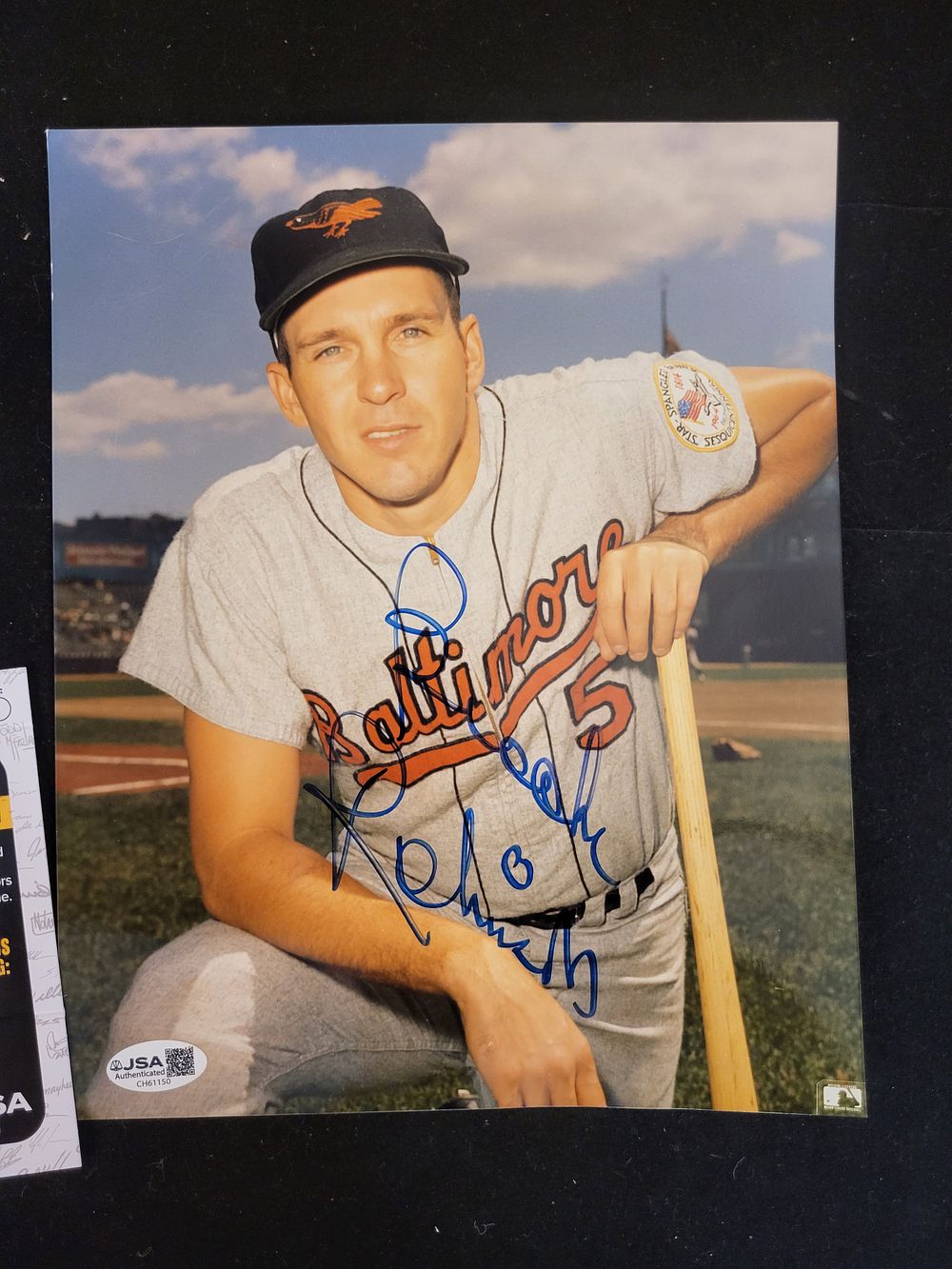 Lot 282: I00692 | Brooks Robinson Baltimore Orioles Autographed Photograph with JSA Authentication