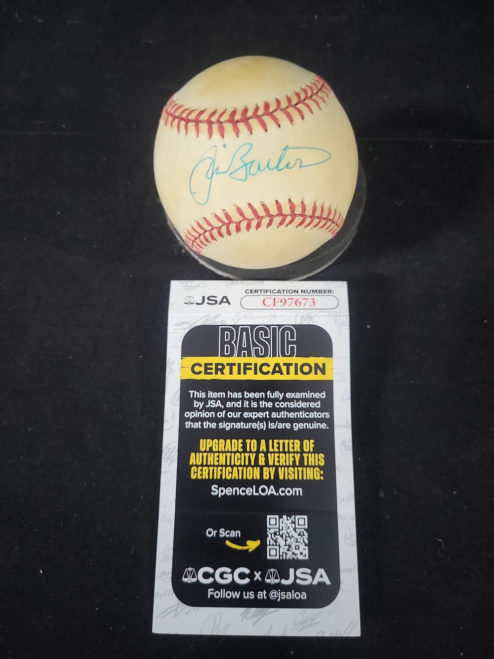 Lot 319: I01387 | Jim Bouton Autographed Baseball with JSA Authentication
