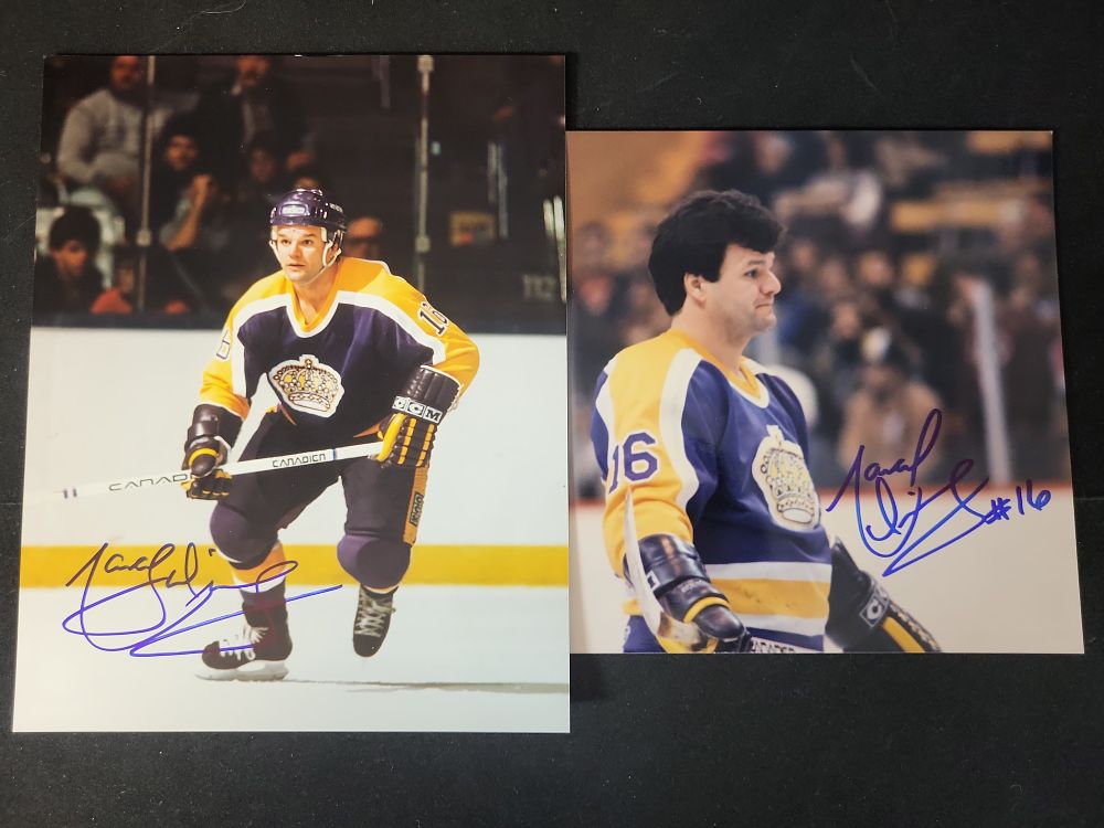 Lot 321: I01444 | Two Marcel Dionne Autographed Los Angeles Kings 8x10 Color Photographs with COA