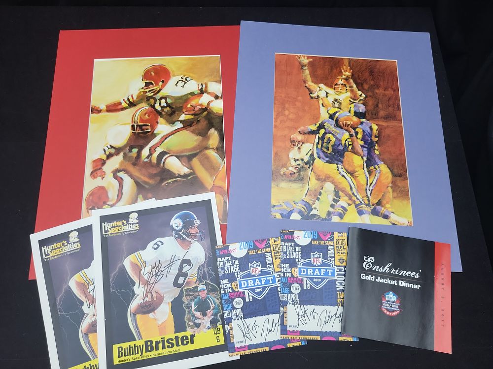 Lot 328: I01710 | An Assortment of NFL Football Memorabilia Featuring Hand-Signed Items and Hall of Fame Ephemera