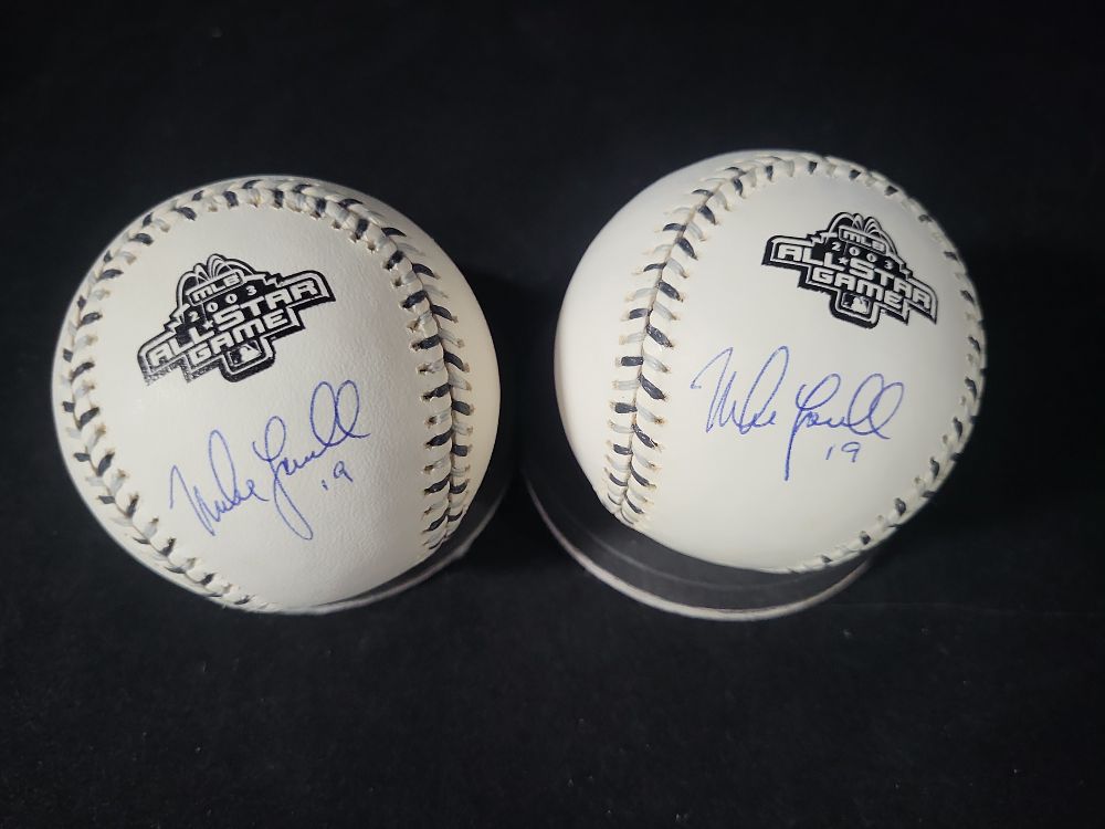 Lot 331: I01730 | A Pair of Mike Lowell Autographed 2003 MLB All-Star Game Baseballs