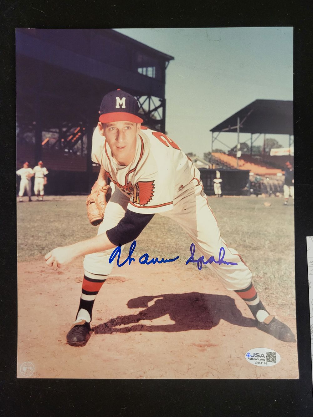 Lot 333: I00705 | Warren Spahn Autographed Milwaukee Braves 8x10 Color Photograph
