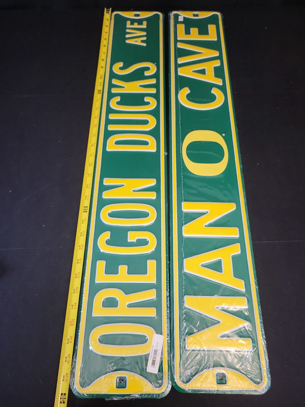 Lot 360: I01391 | A Pair of University of Oregon Ducks Embossed Metal Street Signs