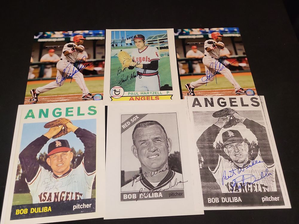 Lot 362: I01517 | A Collection of Six Signed Baseball Photographs and Prints Featuring Gary Matthews Jr., Bob Duliba, and Paul Hartzell