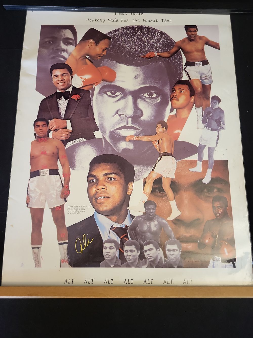 Lot 369: I00927 | Muhammad Ali Commemorative Collage Print with Facsimile Signature