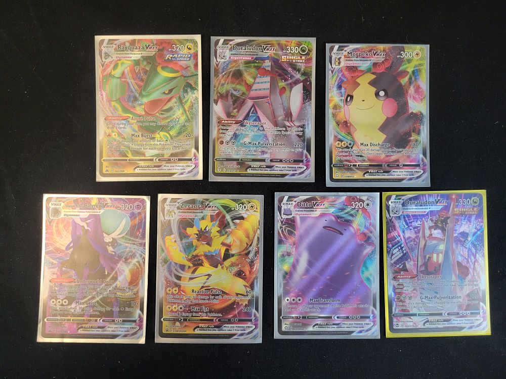 Lot 386: I00104 | A Collection of Pokemon VMAX Trading Cards Including Crown Zenith Rayquaza
