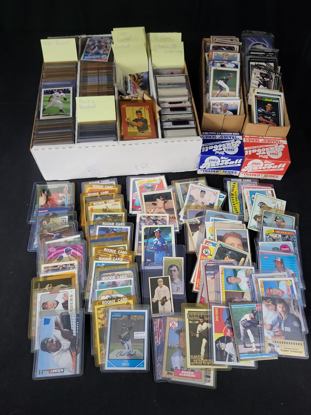 Lot 394: I01787 | A Collection of Vintage and Modern Sports Trading Cards Including 1981 and 1982 Topps Traded Sets (Incomplete)
