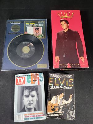 I02060 | A Collection of Elvis Presley Memorabilia Including Cassette Box Set, Commemorative 