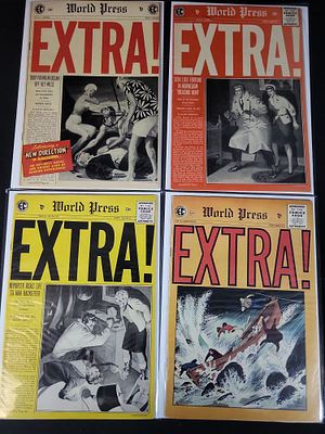 I02270 | A Collection of Extra! World Press Comic Books Published by EC Comics. BID PER WHAT YOU 