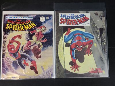 I02292 | A Pair of The Spectacular Spider-Man Magazine Comic Books Issues 1 and 2, Marvel 