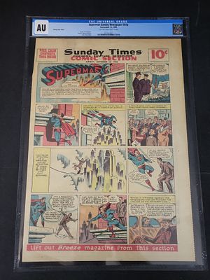 I02509 | Superman Sunday Newspaper Strip (Chicago Sunday Times, September 15, 1946) - CGC AU 