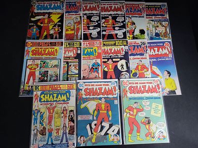 I02626 | A Collection of 15 DC Shazam! The Original Captain Marvel Bronze Age Comic Books. BID 