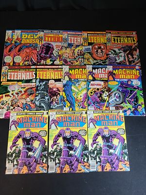 I02655 | A Collection of 14 Marvel Comics Group Bronze Age Comic Books by Jack Kirby. BID PER 