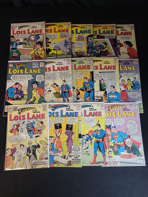 I02627 | A Collection of 14 Superman's Girl Friend Lois Lane Silver Age Comic Books, DC Comics 