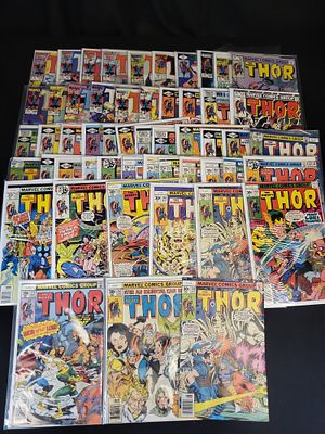 I02094 | A Lot of 48 The Mighty Thor Marvel Comic Books Late 1970s to Mid-1980s. BID PER WHAT 