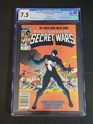 I02693 | Marvel Super Heroes Secret Wars #8 CGC 7.5 Newsstand Edition with Mark Jewelers Insert. 