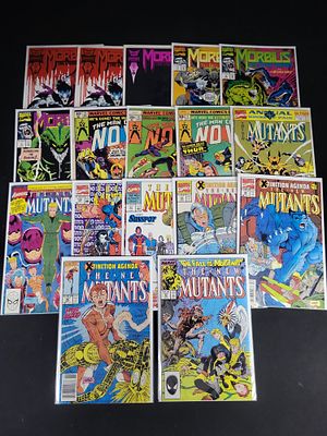 I02113 | Collection of 17 Marvel Comics Featuring The New Mutants #98, #100, Nova, and Morbius. B 