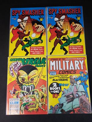 I02161 | A Collection of Golden Age Style Key Issue Comic Books Including Military Comics No. 1 