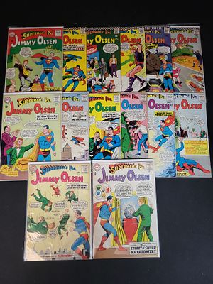 I02621 | A Collection of 14 Silver Age Superman's Pal Jimmy Olsen Comic Books by DC Comics. BID 