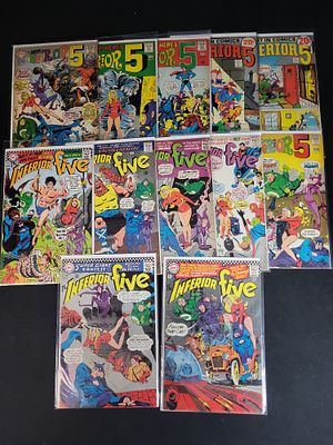 I02624 | DC Comics The Inferior Five Complete 12-Issue Comic Book Set 1967-1972. BID PER WHAT 