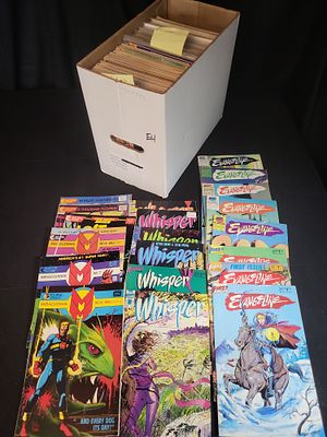 I02784 | A Collection of Eclipse and First Comics Including Miracleman, Evangeline, and Whisper. 