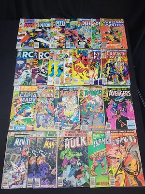 I02085 | A Collection of 26 Marvel Comics Group Bronze Age Comic Books. BID PER WHAT YOU SEE IN 