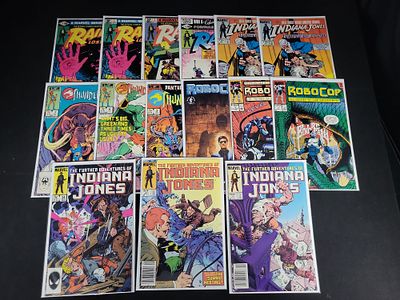 I02099 | A Collection of 15 Marvel and Dark Horse Comics Featuring Indiana Jones, Thundercats 