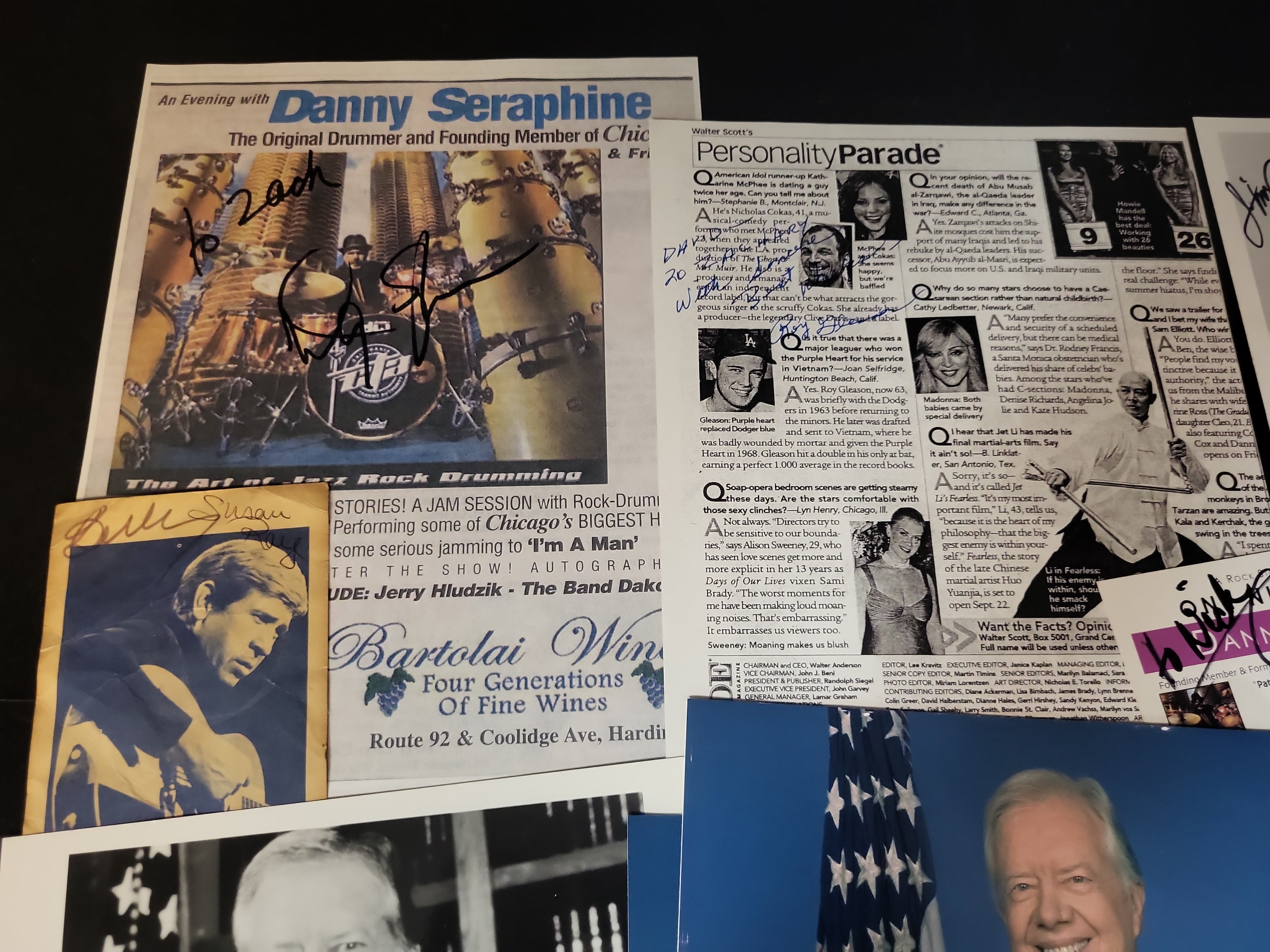 I03029 | A Collection of Autographed Presidential, NASA, and Music Memorabilia