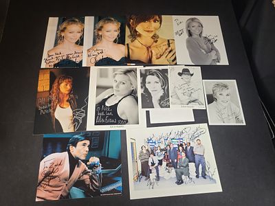 I03031 | A Collection of 10 Autographed Celebrity Publicity and Cast Photographs. BID PER WHAT 