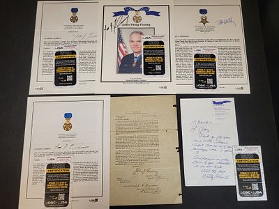 I03386 | A Collection of Military Autographs and Historical Documents Including Medal of Honor 