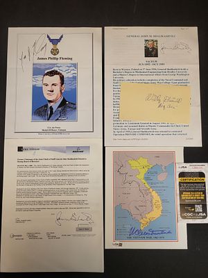 I03385 | A Collection of Autographed United States Military Ephemera Including General William 